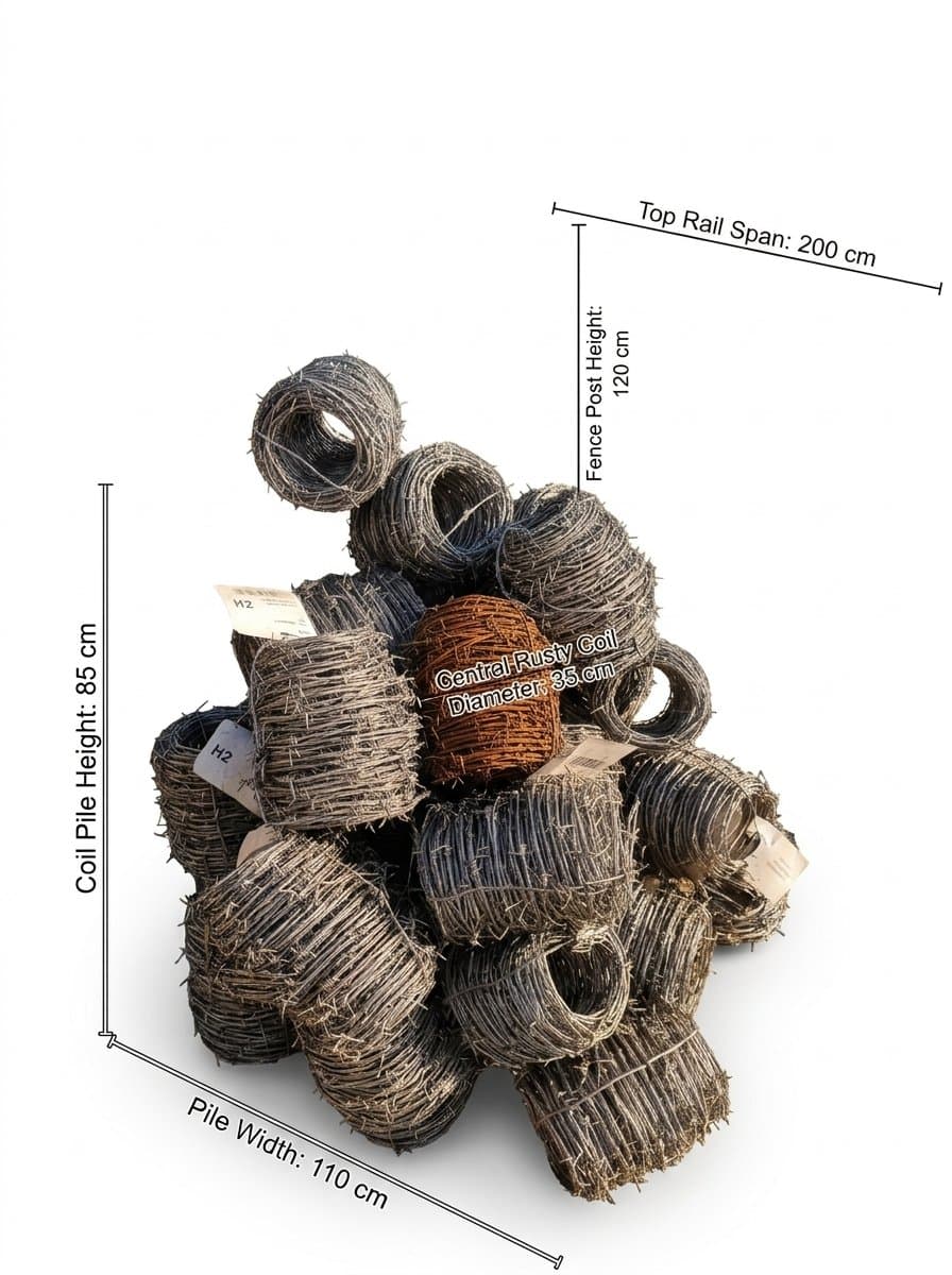 Rouleaux de fil de fer barbelé